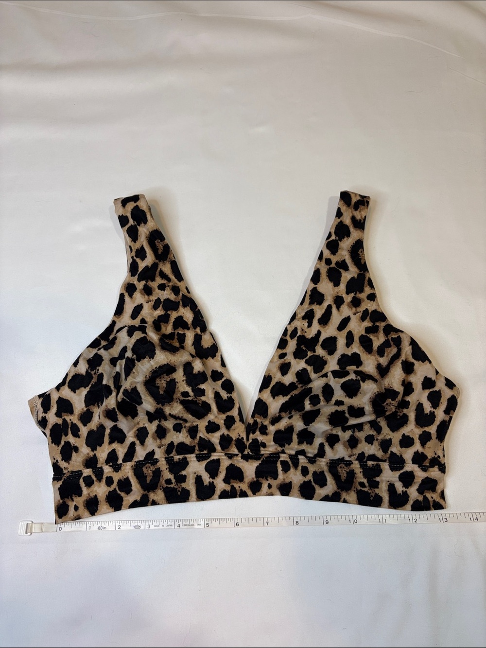 Black Tan Leopard Print Victoria's Secret Soft Unlined Wireless Lounge Bralette